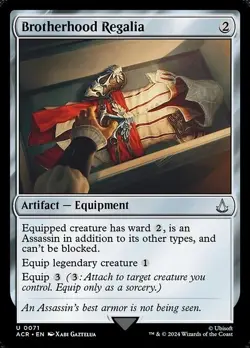 Brotherhood Regalia FOIL #71 | ACR Assassin's Creed | MTG | Same Day Shipping! - Image 1