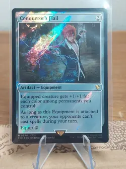 NM Surge Foil Conqueror's Flail, MTG, Final Fantasy Commander, Magic, 340 - Image 1