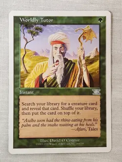 NM Worldly Tutor Classic Sixth Edition Mtg Magic the Gathering - Image 1