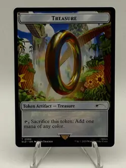 Treasure Token Sonic Ring 2094 Secret Lair Drop SLD MTG Magic Non-Foil - Image 1