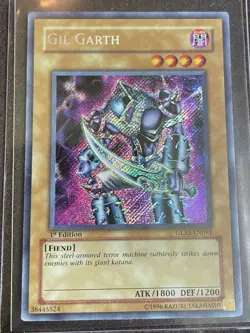 Gil Garth GLAS-EN091 1st Edition Super Rare NM Gladiator's Assault YuGiOh - Image 1