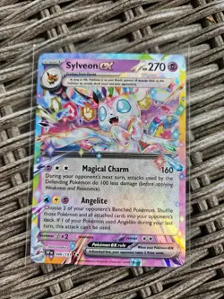 PokÃ©mon TCG Sylveon EX 086/191 Sv08: Surging Sparks Holo Double Rare Card - Image 1