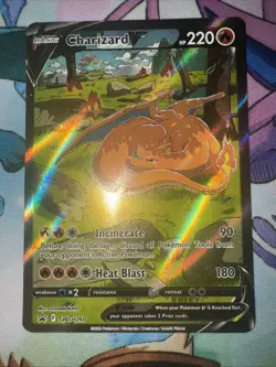 Pokemon Card TCG - Charizard V SWSH260 Black Star Promo Sword & Shield NM CON - Image 1