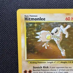 Pokemon TCG Card - Hitmonlee 7/62 - Holo Rare Fossil Set 1999 - NM unplayed - Image 2