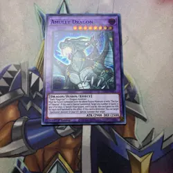 Yu-Gi-Oh Card - DLCS-EN005 - AMULET DRAGON (purple)(ultra rare holo) - NM/Mint - Image 1