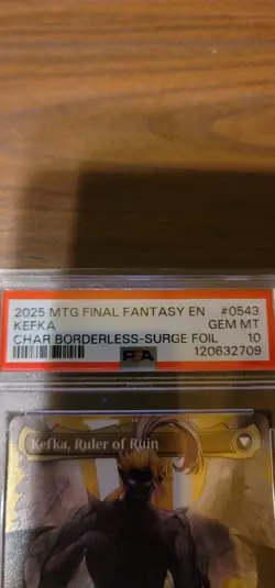 Mtg Kefka Court Mage, Borderless Surge Foil 0543. Graded 10 GEM MT. - Image 3