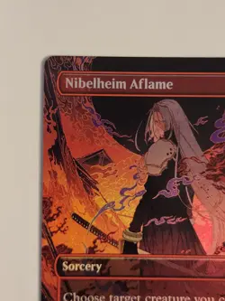 Nibelheim Aflame (Borderless) Final Fantasy MTG Foil. NM Never Played. M0339 - Image 2