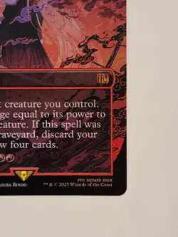Nibelheim Aflame (Borderless) Final Fantasy MTG Foil. NM Never Played. M0339 - Image 4
