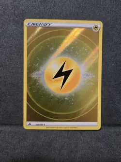 LIGHTNING ENERGY 155/159 CROWN ZENITH POKEMON (TEXTURE HOLO) - Image 1