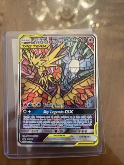 Pokemon Moltres Zapdos Articuno GX Hidden Fates Black Star Promo SM210 NM-MINT - Image 1