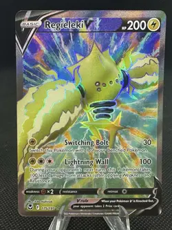 REGIELEKI V 175/195 Pokemon Silver Tempest Full Art Holo NM - Image 1