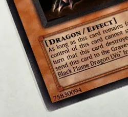 Yugioh SOD-EN006 Horus The Black Flame Dragon LV4 Ultimate Rare NM - Image 5