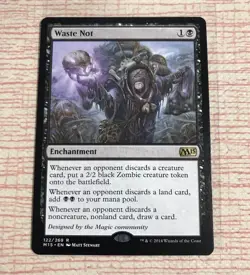 Waste Not - Magic 2015 -Â MTG - English - Condition Displayed In Many Pictures - Image 1