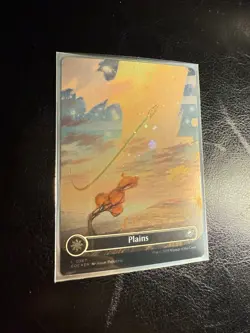 L 0262 Plains GALAXY FOIL BORDERLESS Full Art Land Edge of Eternities MTG Card - Image 2