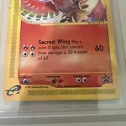 Ho-Oh # 52 WOTC Black Star PROMO "Pokemon Center NY" Stamped Card NEAR MINT - Image 3