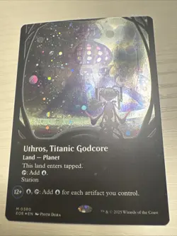 Uthros Titanic Godcore (Galaxy Foil) (Borderless) Near Mint Mtg  #380- In Hand- - Image 1