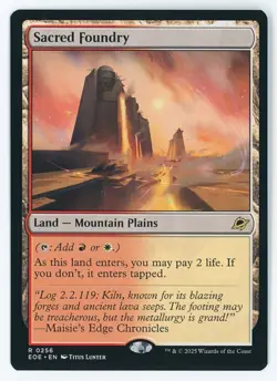 Sacred Foundry #0256 MTG Edge of Eternities Magic The Gathering - Image 1