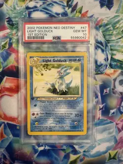 Pokemon Neo Destiny Light Golduck 1st Edition #47 PSA Gem Mint 10 - Image 1