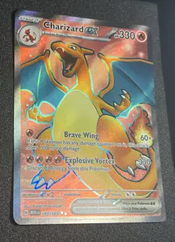 POKÃ‰MON CARD 2023 CHARIZARD EX FULL ART ULTRA RARE 183/165 SCARLET & VIOLET 151 - Image 4
