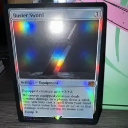 Final Fantasy Universes Beyond MTG: M 0255: Buster Sword FOIL: Mythic (NM) - Image 1