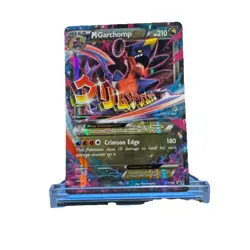 Pokemon XY (Mega) M Garchomp EX Black star promo XY168 Holo Rare - Image 1