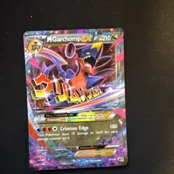 Pokemon XY (Mega) M Garchomp EX Black star promo XY168 Holo Rare - Image 3
