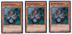 Yugioh - R-Genex Magma x 3 - 1st Edition Super Rare NM - Free Holographic Card - Image 1