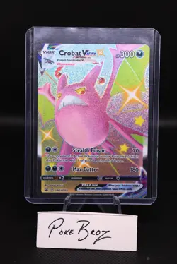 Pokemon TCG Shining Fates Black Star Promo Card Shiny Crobat VMAX SWSH099 - Image 1