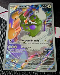 White Flare Tornadus  SVP 210 Pokemon Center Stamp Promo Card NM Pack Fresh - Image 1