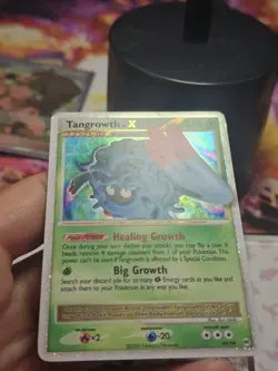 RAW! LP PokÃ©mon TCG Tangrowth LV.X Arceus Holo Rare Card 99/99 - Image 2