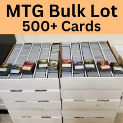 MAGIC THE GATHERING BUNDLE 500 UNSORTED BULK MTG JOB LOT CARDS - MTG BUNDLE - Image 1