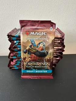 Magic: The Gathering Lord of the Rings Draft Booster Packs, 18 Sealed Packs - Image 1
