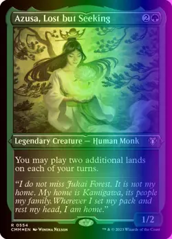 MTG Azusa, Lost but Seeking (554/1173) Commander Masters NM FOIL - Image 1