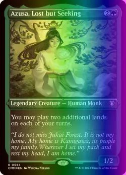 MTG Azusa, Lost but Seeking (554/1173) Commander Masters NM FOIL - Image 2