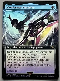 MTG Final Fantasy Commander Conformer Shuriken Legendary Artifact RARE FOIL - Image 1