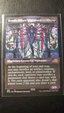 Braids, Arisen Nightmare Showcase 288 M PF MTG Dominaria United Series - Image 1