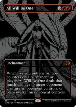 All Will Be One (Oil Slick Raised Foil) [Phyrexia: All Will Be One] Lightly Play - Image 1