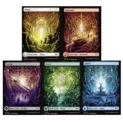 Basic Land Set of 5 - Full Art Lands - Duskmourn - MTG Magic - Image 1