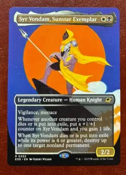 1x NM BORDERLESS Syr Vondam, Sunstar Exemplar - 0302 R EOE - MTG Magic - Image 1