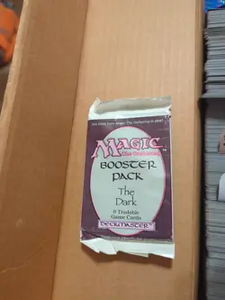 ONE Magic The Gathering MTG The Dark Sealed Original Booster Pack from 1994 - Image 2