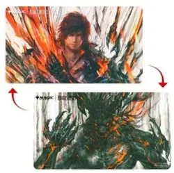 MTG FINAL FANTASY Double Sided Playmat Premium featuring Clive, Ifrit's Dominant - Image 3