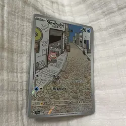 PokÃ©mon TCG Slowpoke Scarlet & Violet Holo Illustration Card 204/198 - Image 4