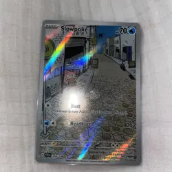 PokÃ©mon TCG Slowpoke Scarlet & Violet Holo Illustration Card 204/198 - Image 6