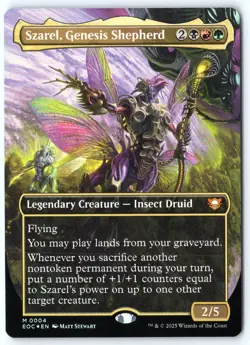 Szarel, Genesis Shepherd FOIL Borderless Commander Edge of Eternit MTG NM - Image 1