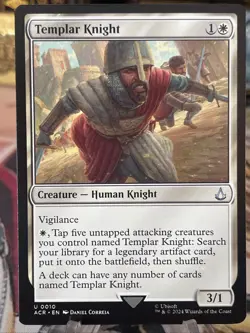 Templar Knight [Assassin's Creed] Magic MTG - Image 1