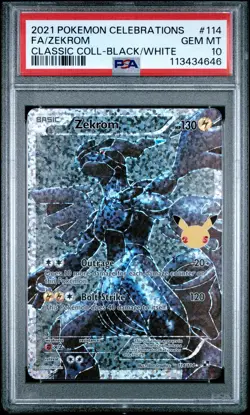 Zekrom 114 PSA 10 Gem Mint - Celebrations Classic Collection - Pokemon - Image 1