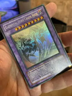 Elemental Hero Chaos Neos GLAS-EN036 Ghost Rare 1st Edition Yugioh NM - NP - Image 15