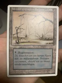 German Misprint Drudge Skeletons Swamp With Regenerate • Mostly Clean • Mtg (52) - Image 1