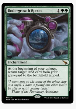 Undergrowth Recon #181 MKM Mythic Magic Card in a Protective Sleeve NM - Image 4