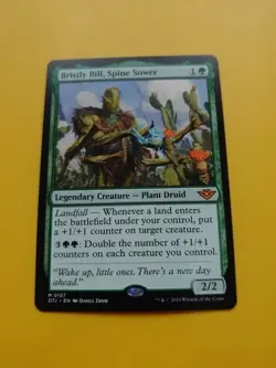 Bristly Bill, Spine Sower. Mythic Plant Druid. OTJ Magic the Gathering Card. - Image 2